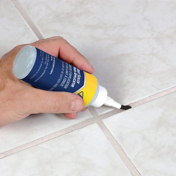 4 oz. Grout Sealer Applicator Bottle with Brush for Walls
