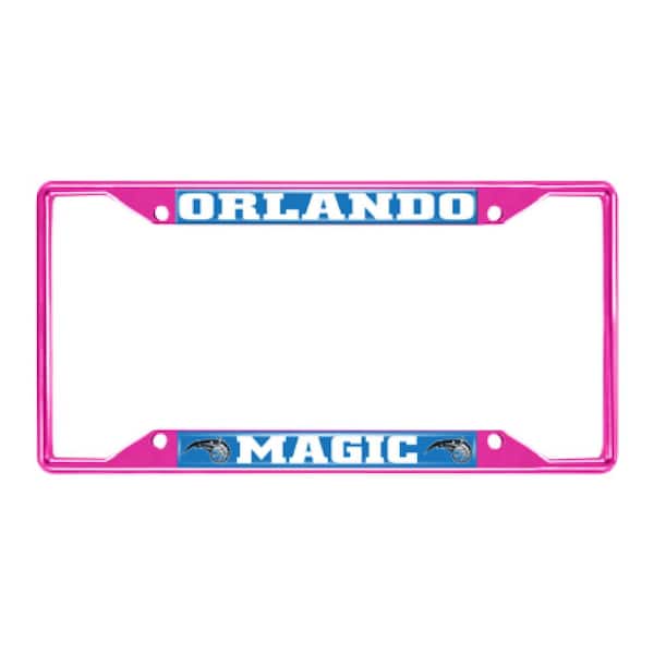FANMATS Universal Fit NBA - Orlando Magic License Plate Frame - Pink
