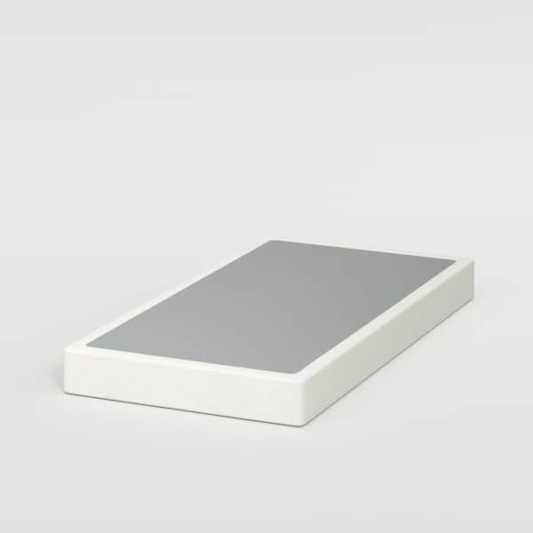 HOMZENE 6 in. Twin Size Metal Box Spring with Fabric Cover, Stable Support Mattress Foundation, Easy Assembly, Heavy Duty