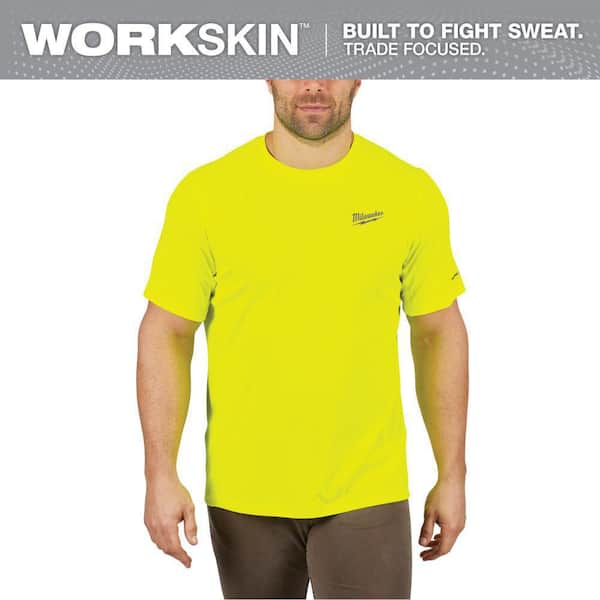 Milwaukee Gen II Men's Work Skin 3X-Large Hi-Vis Light Weight Performance Short-Sleeve T-Shirt
