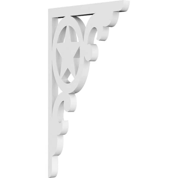 Ekena Millwork 5/8 in. W x 12 in. H x 7 in. D PVC Austin Bracket