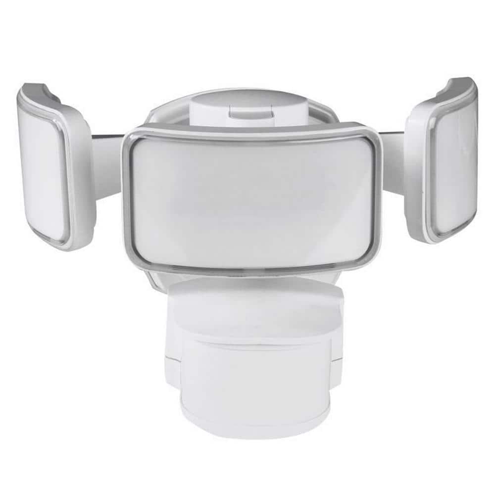 Feit White Triple Head Motion-Sensing LED Security Floodlight