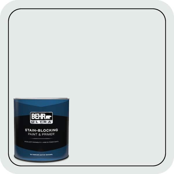 BEHR ULTRA 1 qt. #PWN-27 Blue Opal Satin Enamel Exterior Paint & Primer