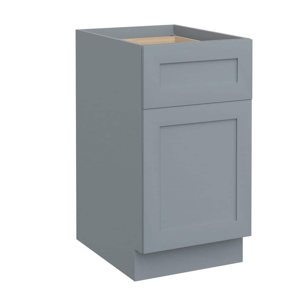 12 in W x 24in D x 34-1/2in H Plywood Ready to Assemble Floor Base Kitchen Cabinet in Gray with Soft Close Drawers price history on PriceWatchPro