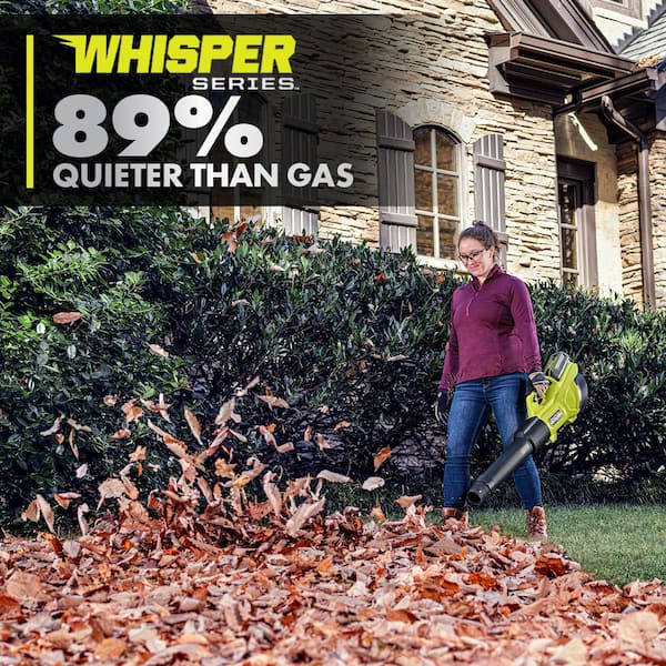 RYOBI Souffleur à dos 40V HP Brushless Whisper 130 MPH 730 CFM avec 2  batteries 6.0 Ah et