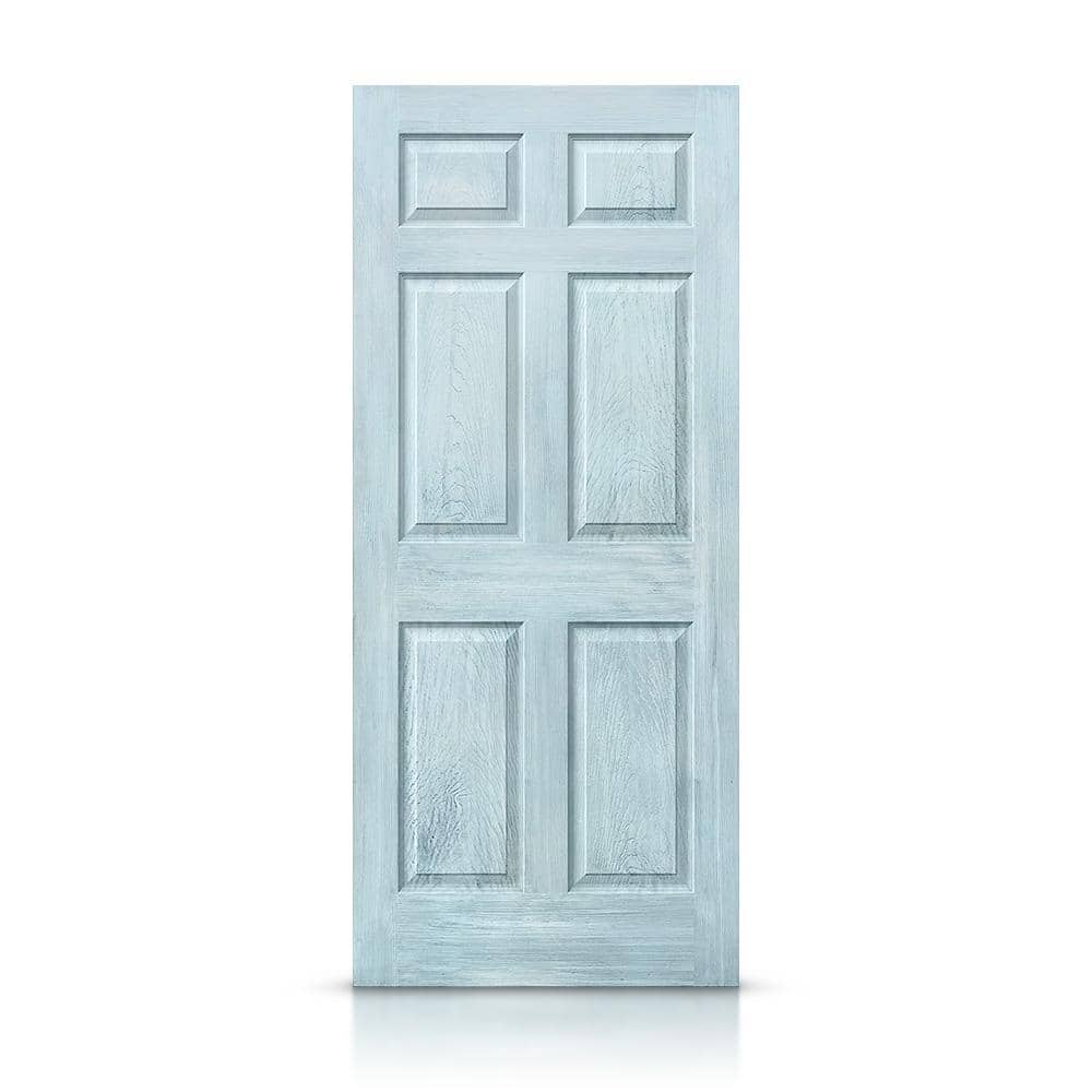 Paneled Manufactured Wood Vintage Stain Standard Door CALHOME Color: Antique Gold, Size: 36 x 80