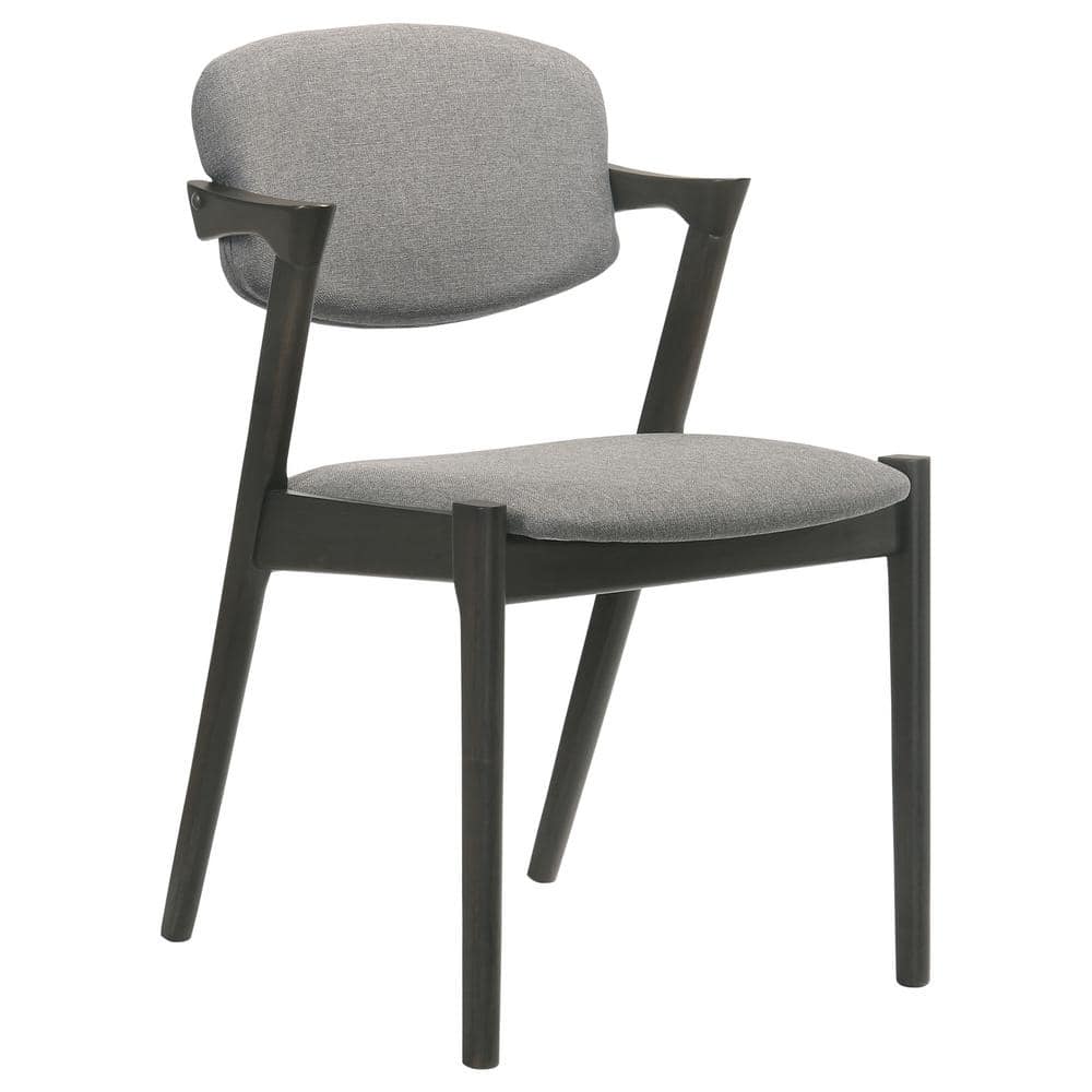 Gray Faux Marble Top 5-Piece Dining Set with Padded Chairs