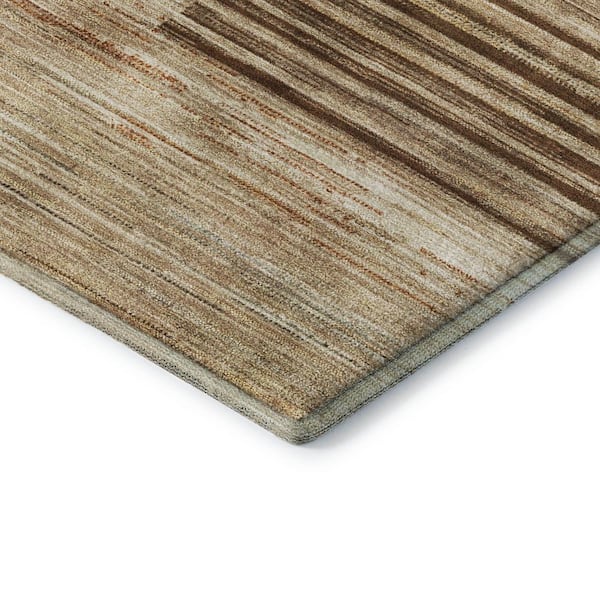 Mayfield Premium Machine Washable Abstract AMF2149 Brown 5 ft. x 7 ft. 6 in. Area Rug