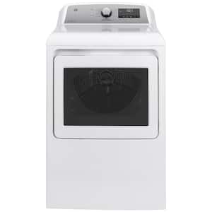 7.4 cu. ft. Smart White Gas Dryer with Steam and Sanitize Cycle, ENERGY STAR