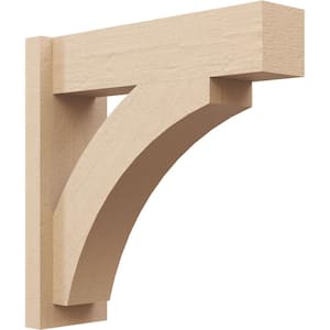 8 in. x 32 in. x 26 in. Thorton Block Rough Cedar Woodgrain Timberthane Polyurethane Outlooker, Primed Tan