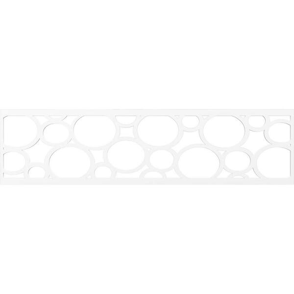 Ekena Millwork Hemingway Fretwork 0.375 in. D x 47 in. W x 12 in. L PVC Panel Moulding