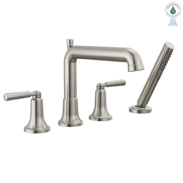 Delta Saylor 2-Handle Deck Mount Roman Tub Faucet Trim Kit with