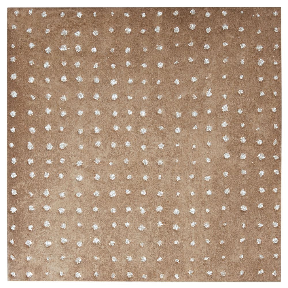 Palmera 9 in. x 9 in. Matte, Glossy Terracotta Brown Porcelain Dotted Square Tile (6.96 sq ft/case)-13 Pack price history on PriceWatchPro