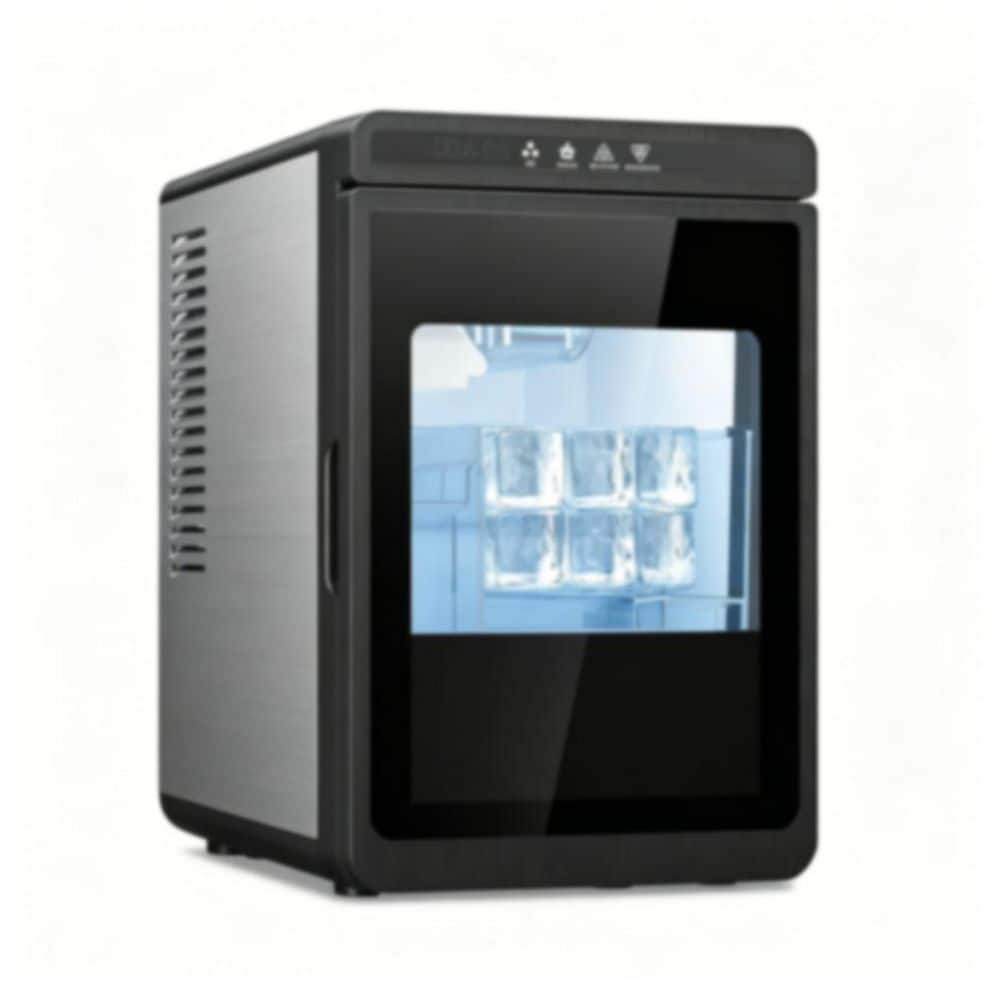 9.44 in Countertop Portable Ice Maker with Adjustable Ice Cube Size, Full Size Cubes,150 Pieces/Day, Self-Clean Black price history on PriceWatchPro