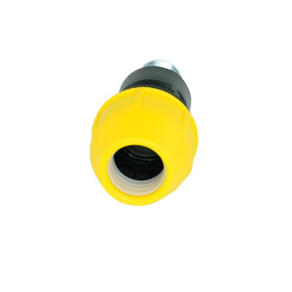 1/2 Inch Polypropylene Yellow Poly Gas Pipe Conversion Fitting – Underground Gas Line Adapter – MPN 18-436-005