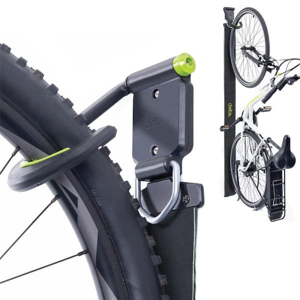 1-Bike Wall Ride Vertical Bike Storage Hook With Tire Wall Guard Holds Up To 100 lbs.