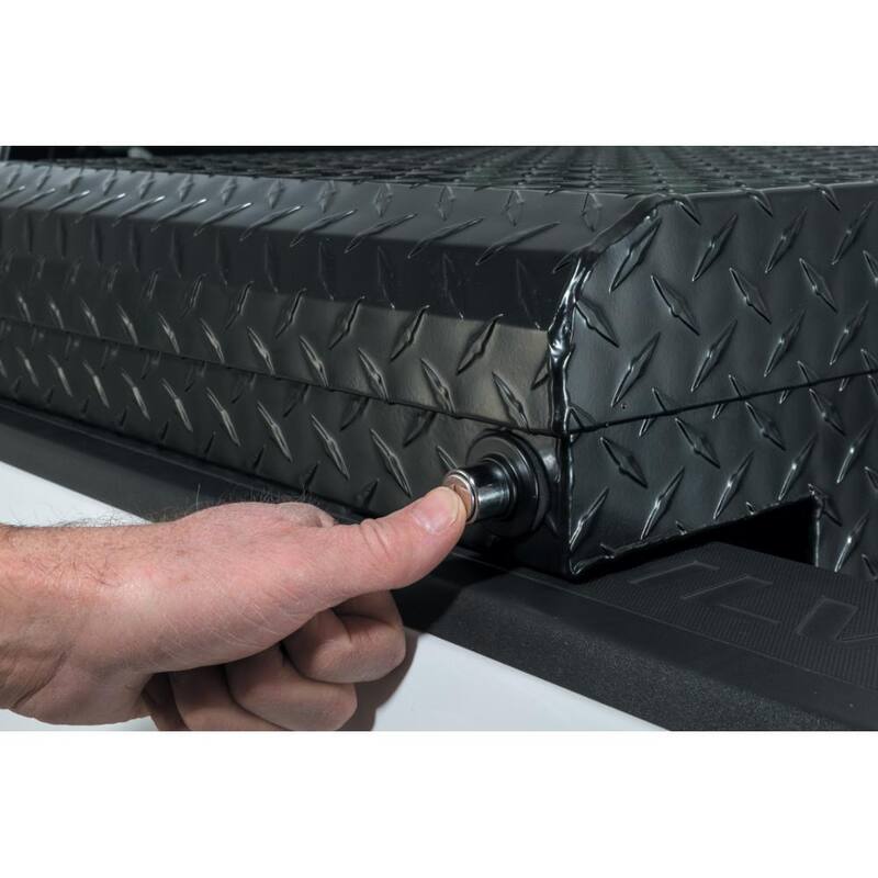 71.36 in. Matte Black Aluminum Full Size Crossbed Truck Tool Box