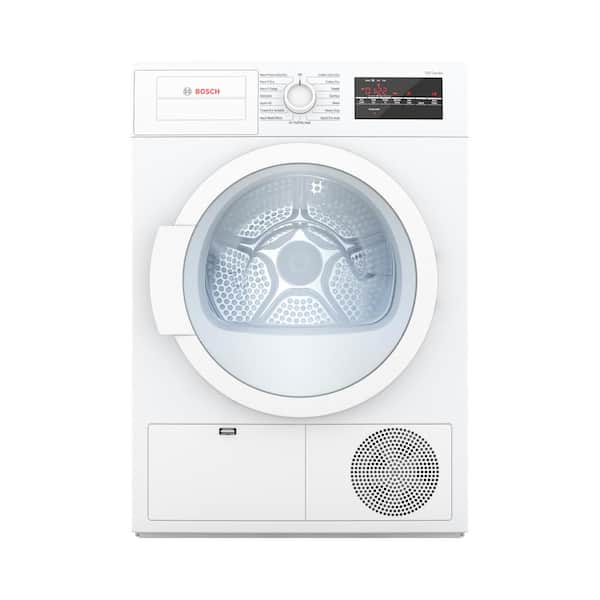 Bosch 300 Series 24 in. 4 cu. ft. 240-Volt White Electric Ventless Compact Dryer