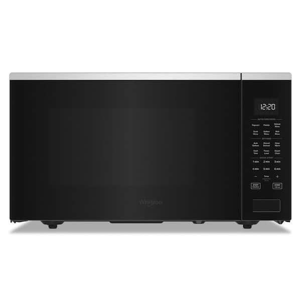 Whirlpool 21.75 in. 1.6 cu. ft. Countertop Microwave in Fingerprint Resistant Stainless Steel with Sensor Cooking