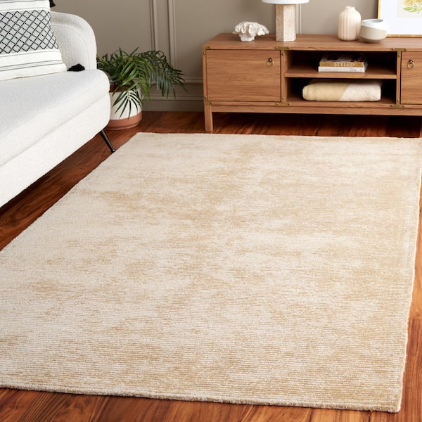Mirage 6 ft. x 9 ft. Gold Scandinavian Linear Textured Area Rug