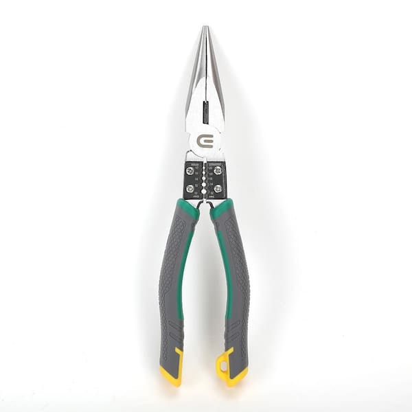 Commercial Electric 8 in. Long Nose Pliers and Stripper