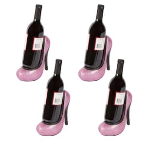 High Heel Pink Wine Bottle Holder (Set of 4)