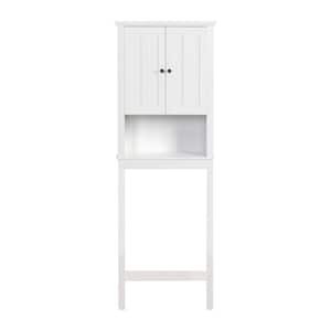 23.62 in. W x 67.32 in. H x 7.72 in. D White Over-the-Toilet Storage High Quality Space Savers