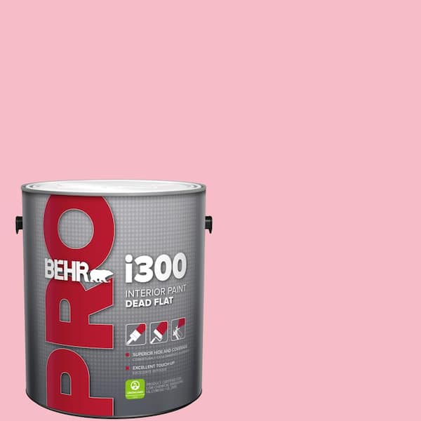 BEHR PRO 1 gal. #120C-2 Pink Punch Dead Flat Interior Paint