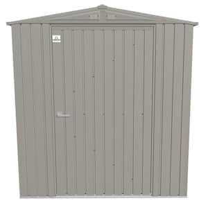 Elite 6 ft. W x 6 ft. D Cool Grey Metal Premium Vented Corrosion Resistant Steel Storage Shed 34 sq. ft.