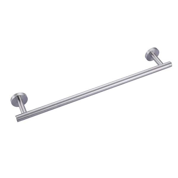 20 in. Wall Mounted Single Towel Bar Bath Hardware Accessory in Brushed Nickel