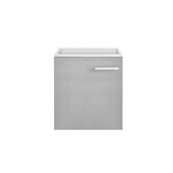 Swiss Madison Colmer 23.6 in. W x 21.65 in. D x 7.7 in. H Bath Vanity Cabinet without Top in Grey Brushed