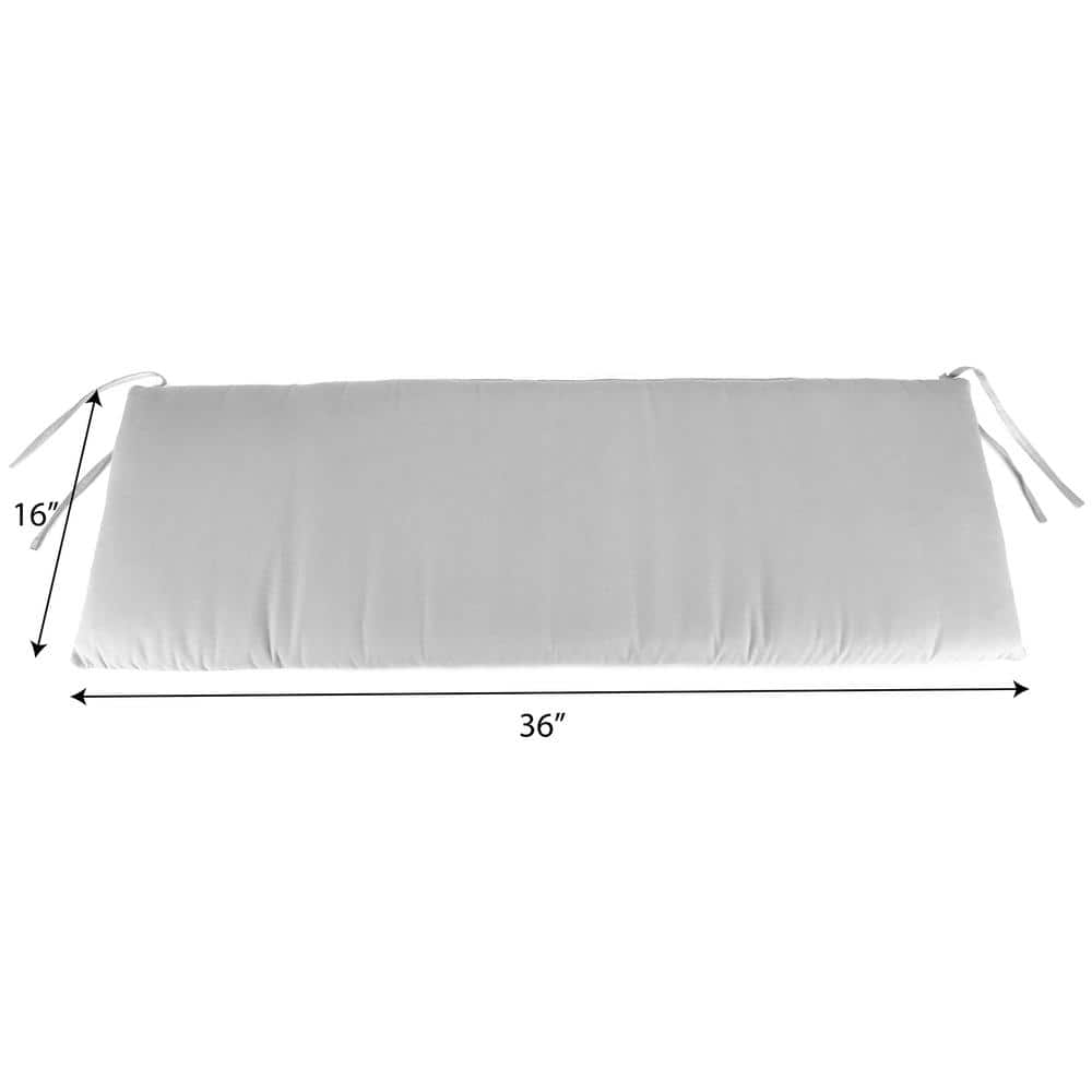 Hydrangea Forest Green Floral Climate Resistant Outdoor Bench Cushion