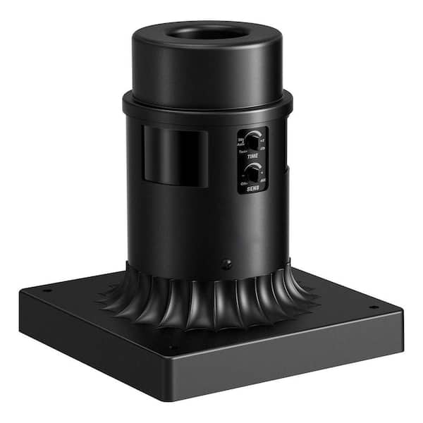 3 Inch Aluminum Outdoor Pier Mount Base Adapter Dusk to Dawn Motion Sensor Post Light Base for Deck Porch Patio