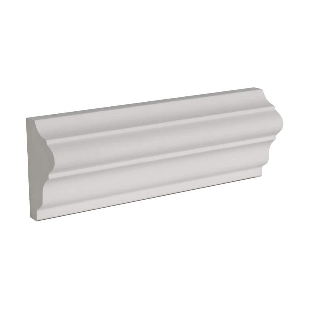6-inch White Polyurethane Panel Moulding Sample