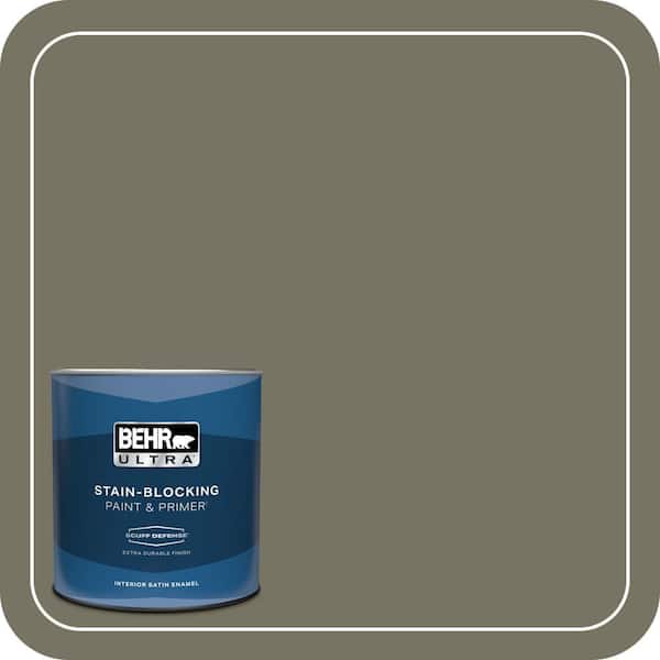 BEHR ULTRA 1 qt. #BXC-20 Amazon River Extra Durable Satin Enamel Interior Paint & Primer