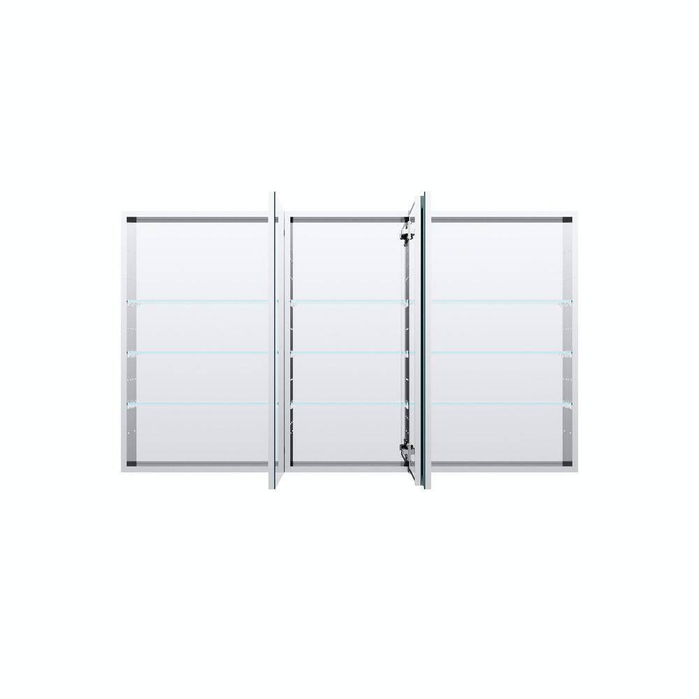 56 in. W x 32 in. H Rectangular Combo Recess/Surface Mount Medicine Cabinet with Mirror, Soft Close Door price history on PriceWatchPro