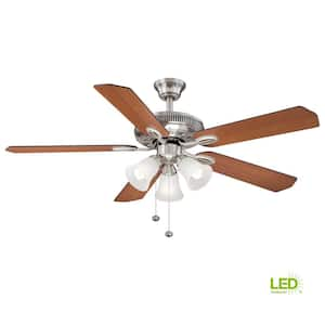 Glendale II 52 in. LED Brushed Nickel Ceiling Fan