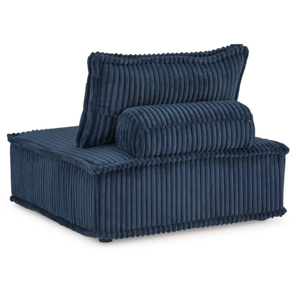 Navy Blue Polyester Modular Accent Chair