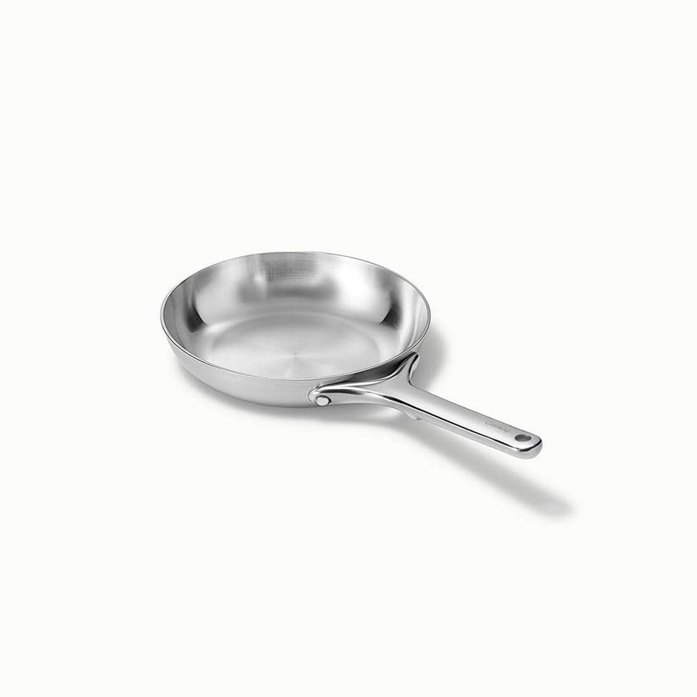 8-Inch Silver Stainless Steel Nonstick Fry Pan