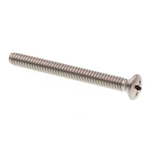 #10-24 x 2 in. Grade 18-8 Stainless Steel Phillips Drive Oval Head Machine Screws (20-Pack)