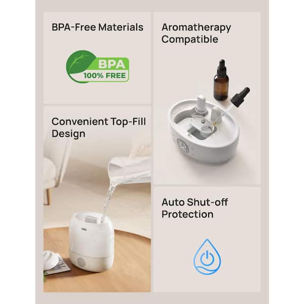DREO Smart Tabletop Cool Mist Humidifier Ultrasonic