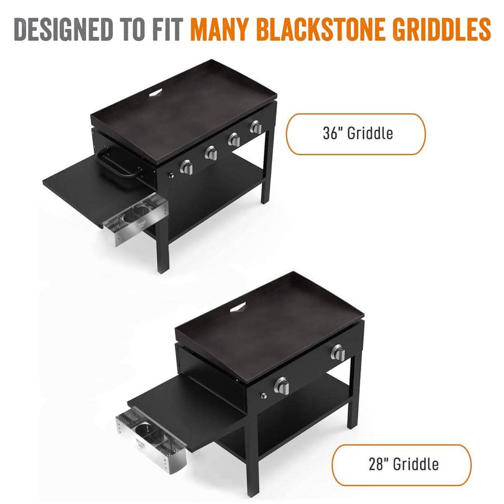 Yukon Glory Stainless Steel Griddle Caddy with Hooks