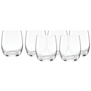 Tuscany Classics 12 oz. Clear Glass Tumbler Drinkware Set (Set of 6)
