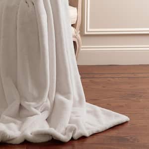 Luxe Taupe Polyester Throw Blanket