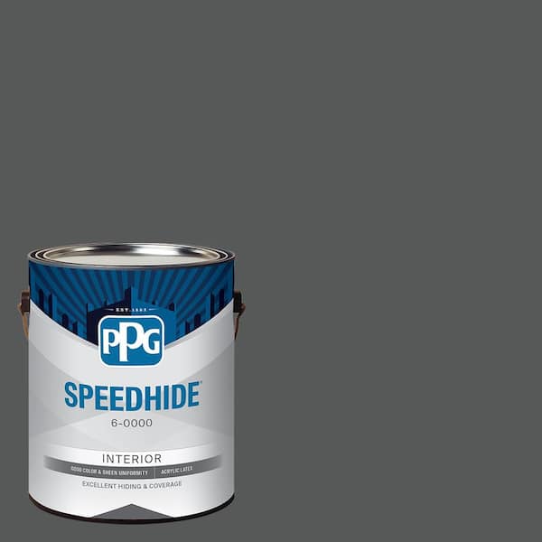 SPEEDHIDE 1 gal. PPG0997-7 Black Widow Ultra Flat Interior Paint