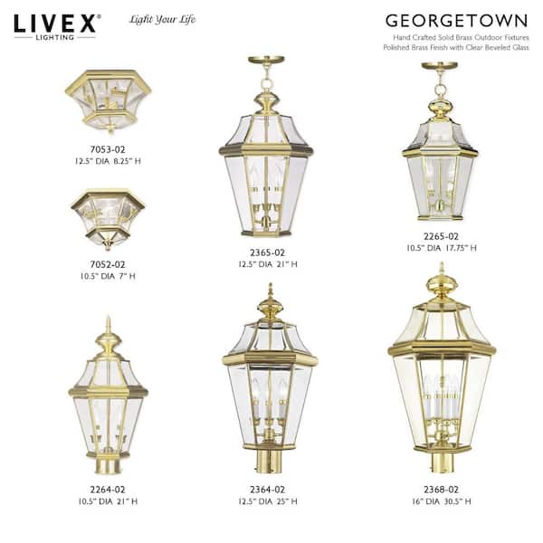 Livex Lighting Extra Heavy Duty Decorative Chain - Polished Brass 5610-02