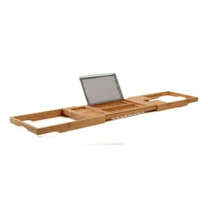 Bamboo Bathtub Caddy with Extendable Sides