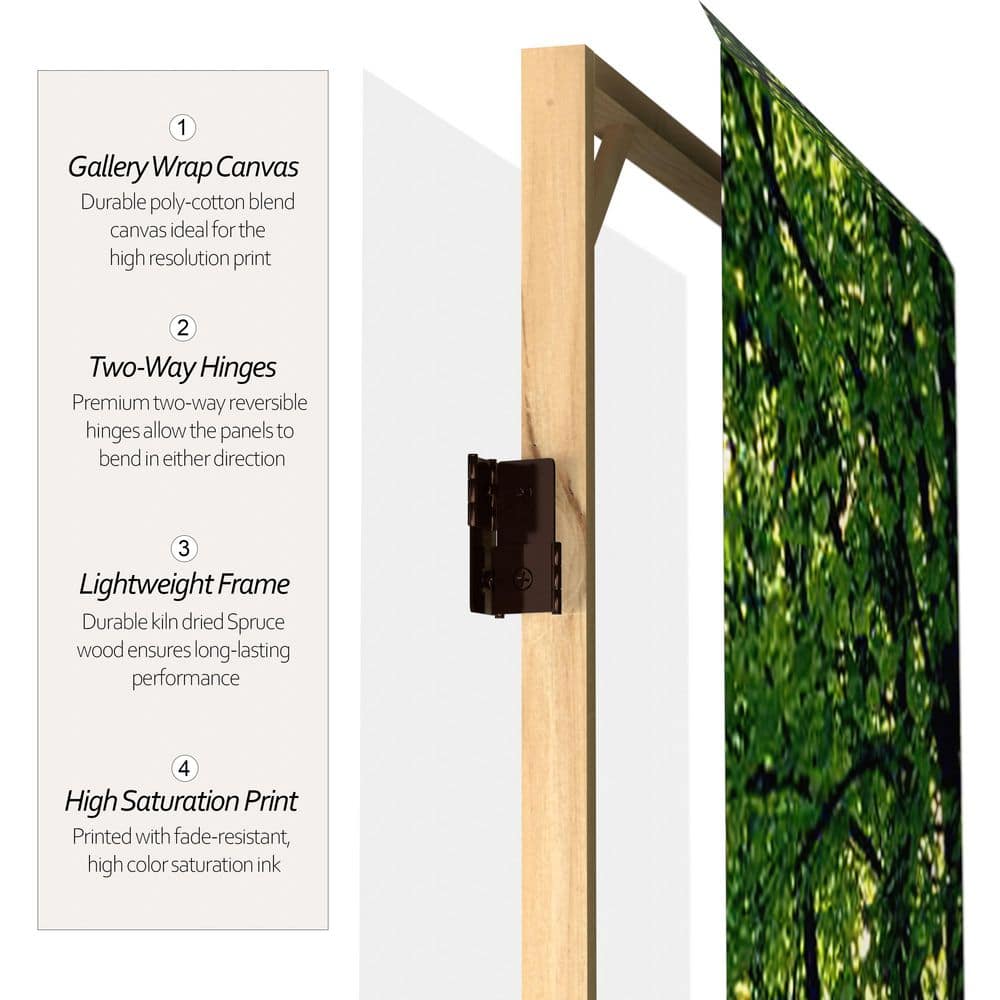 Path of Life 6-Panel Double Sided Canvas Room Divider