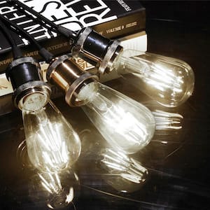 ST64 E26 Medium Base 80 Watt Equivalent Vintage LED Edison Filament Light Bulb in Neutral White (8-Pack)