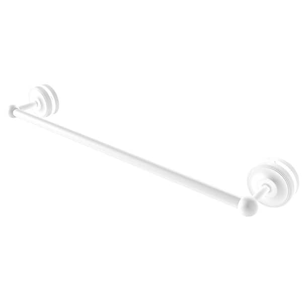 Allied Brass Prestige Regal 24 in. Over-the-door Shower Door Towel Bar in Matte White